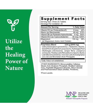 Michael's Naturopathic Kidney Factors - 60 Vegetarian Tablets for Enhanced Kidney Health - Buy Online on GoSupps.com