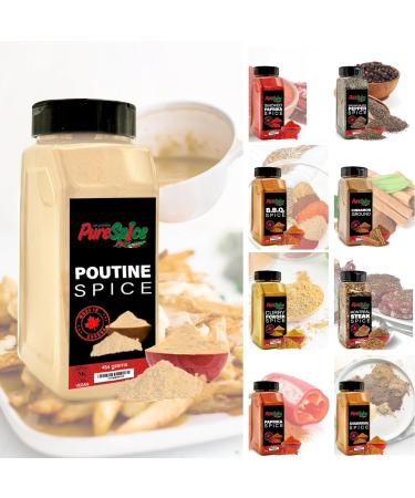 PureSpice Poutine Gravy Mix Spice 454 Grams | Restaurant Grade Vegan Kosher Poutine Cheese Powder Seasoning | Premium Flavor for Cooking Meat Steak Rub and Gravy Mix Sauce Poutine Sauce - Buy Online on GoSupps.com