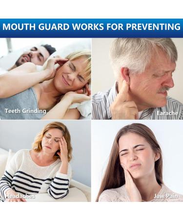 Mouth Guard for Teeth Grinding at Night - Comfortable Night Guards with 12 Cleaning Tablets - Buy Online on GoSupps.com