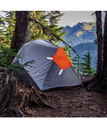 2 Pieces Blaze Orange Safety Panel Large Pentagonal Orange Panel Hunting Mesh Blaze Orange Pack Attachment with Reflective Strip on Tent Backpack for Field Trip Hiking Camping Biking Outdoor Traveling - Buy Online on GoSupps.com