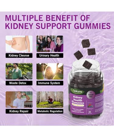D mannose Gummies for Women Kidney Cleanse Detox & Repair Gummies Urinary Health & Kidney Stone* Support Chewable D-mannose with Astragalus Dandelion Milk Thistle Vegan Sugar-Free 60 cts 60 Count (Pack of 1) - Buy Online on GoSupps.com