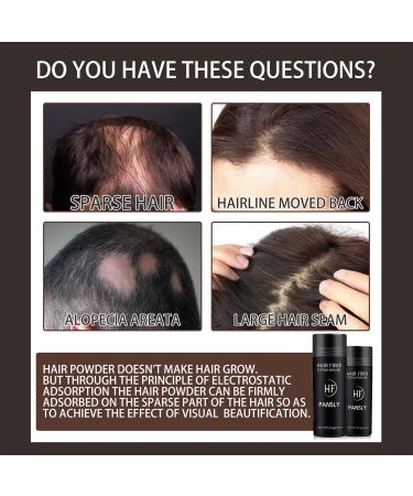 Hair Fibers Black - Instant Thicker Fuller Hair | Professional Hair Building Fibers for Thinning & Bald Spots - Buy Online on GoSupps.com