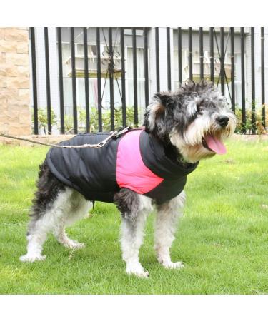 Warm Waterproof Dog Coat for Small to Large Dogs | Pink Winter Jacket with D-Ring & Windproof Design - Buy Online on GoSupps.com
