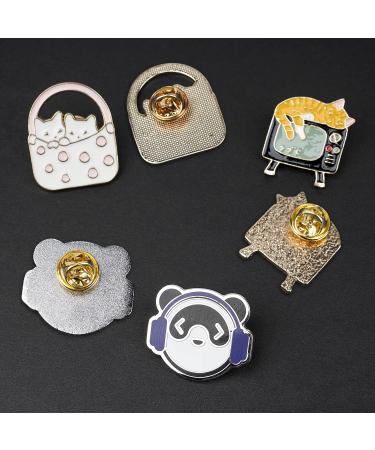 50PCS Gold Metal Locking Pin Backs for Enamel Pins - Lapel Pin Replacement - Buy Online on GoSupps.com