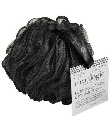 Cleanlogic Detoxify Charcoal Mesh Sponge 60 Grams Assorted Colors (Pack of 6)