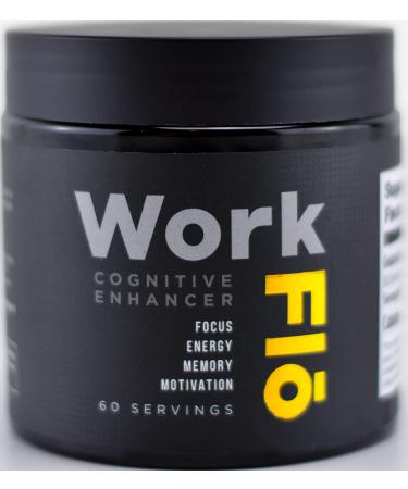 WorkFlo - Brain Booster Nootropic with Noopept Alpha GPC and PhosphatidylSerine. Complete Daily Brain Supplement to Increase Focus Memory and Mental Clarity. - Buy Online on GoSupps.com