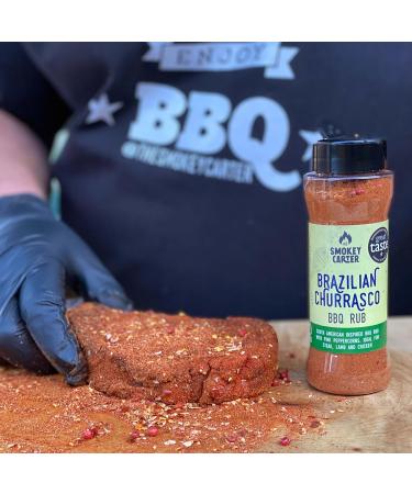 Brazilian Churrasco BBQ Rub Shaker | The Smokey Carter | 2018 Great Taste Award Winner | Brazilian inspired barbecue rub | Great on steak & roast potatoes - Buy Online on GoSupps.com