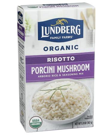 Lundberg Family Farms Traditional Italian Risotto Porcini Mushroom - 5.9 oz | Non-GMO, Gluten-Free, USDA Organic | Convenient Side Dish | 20 Min Cook Time - Buy Online on GoSupps.com