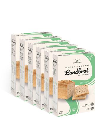 Glutenfree baking mix country bread 6 x 400g Hanneforth