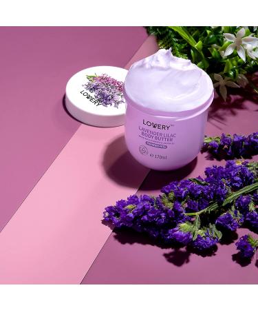 Lavender Lilac Body Butter - Ultra-Hydrating Shea Butter Cream with Jojoba Oil & Vitamin E for Men & Women - Natural Moisturizer for Normal to Dry Skin - Buy Online on GoSupps.com