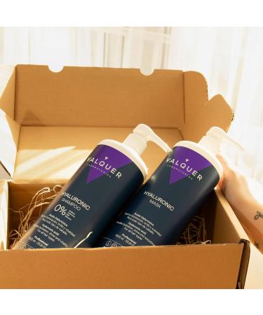 Hyaluronic Acid Pack 1L - Shampoo 1l and Hair Mask 1l with Hyaluronic Acid from Valquer Laboratories. - Buy Online on GoSupps.com