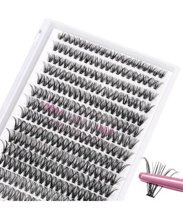 280 PC eyelashes Individual DIY Individual eyelashes for eyelash extensions eyelash bush clusters individual lashes 30d-d-07-10mm 10 mm 30d-D-0.07