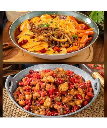 WSYLS Sichuan & Chongqing Hot Casserole Base 60g x 2 Authentic Chinese Seasoning Spicy & Fresh Authentic Beef Oil A Boiling Chinese Flavor Casserole - Buy Online on GoSupps.com