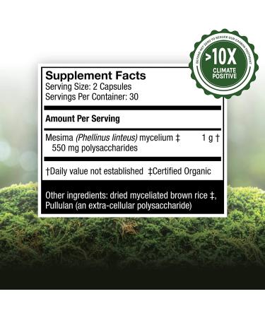 Fungi Perfecti Mesima 60 Veggie Caps - Immune Support & Wellness Supplement - Buy Online on GoSupps.com