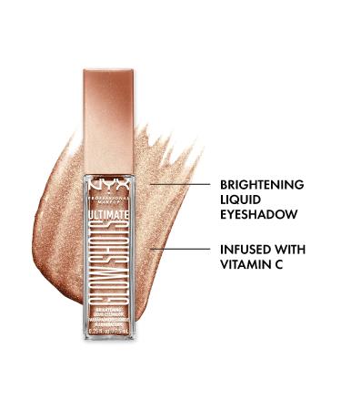 NYX Ultimate Glow Shots Liquid Eyeshadow - Golden Goji | Long-Lasting Shimmer with Vitamin C - Buy Online on GoSupps.com