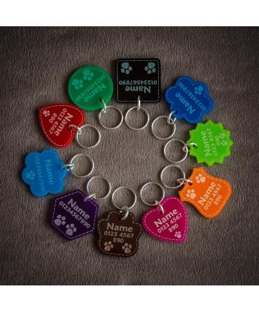 Personalized Dog Tag Pendant for Cats & Dogs | Engraved Pet ID | Durable Acrylic Collar Tag - Buy Online on GoSupps.com