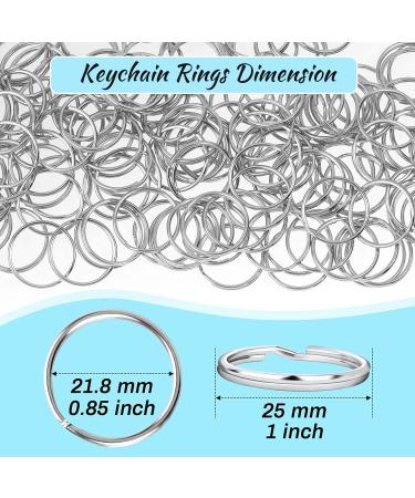 PAXCOO 200Pcs Split Key Rings Bulk for Keychain and Crafts  1 inch (25mm) - Buy Online on GoSupps.com