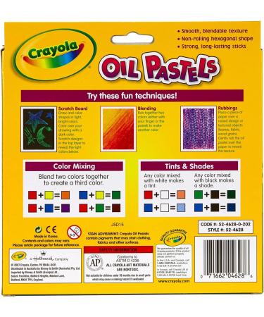 Crayola Oil Pastels - 28 Assorted Colors, School Supplies for Kids Indoor Activities at Home - Buy Online on GoSupps.com