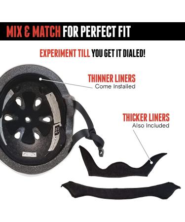 Triple Eight Dual Certified Helmet - Black Matte (L/XL) for Bike and Skateboard - Buy Online on GoSupps.com