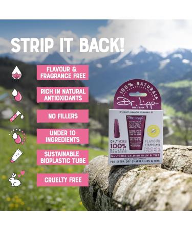 Dr. Lipp CBD Beetroot Tint 8ml 4-in-ONE Multi-Use Ultra Moisturising Lip Balm & Tint for Extra Dry Chapped Lips & Bits With 50mg Cannabidiol & 100% Natural Lanolin Fragrance & Cruelty Free - Buy Online on GoSupps.com