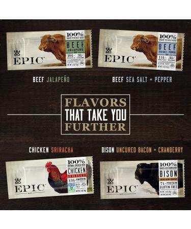 Epic Bar Venison Sea Salt & Pepper - 12 Protein Bars (1.5 oz each) for Healthy Snacking - Buy Online on GoSupps.com