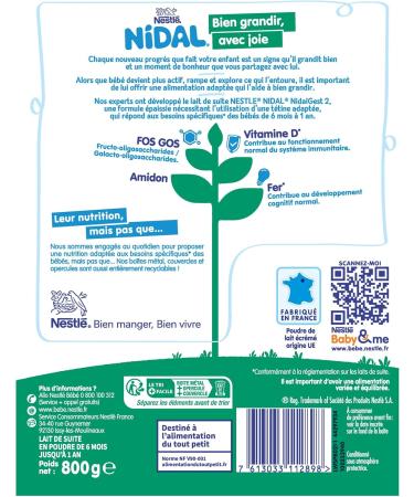 Nestl Nidalgest 2 Baby Milk Powder 6-12 Months Thickened Formula 800g Box - Buy Online on GoSupps.com