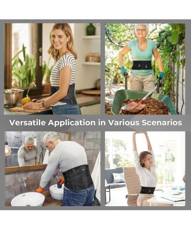 YAHA Back Brace for Lower Back Pain - Ergonomic Lumbar Support Belt for Men & Women | Breathable Heavy Lifting & Sciatica Relief | Size L (Waist 39-45 - Buy Online on GoSupps.com