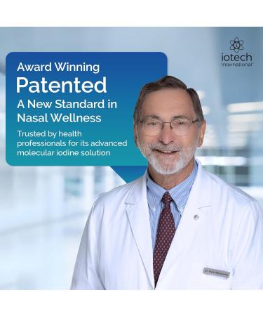 Iotech International ioMist Xylitol Saline Nasal Spray with Molecular Iodine - Natural Nasal Rinse & Congestion Relief for Adults & Children 6+ - Drug-Free Sinus Cleanse & Allergy Support - 1 fl oz - Buy Online on GoSupps.com
