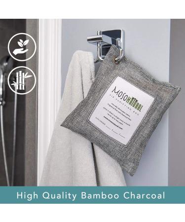 Moso Natural Air Purifying Bag 200g (4 Pack) - Scent Free Odor Eliminator for Cars, Closets, Bathrooms, Pet Areas - Bamboo Charcoal Absorber (Charcoal Grey) - Buy Online on GoSupps.com