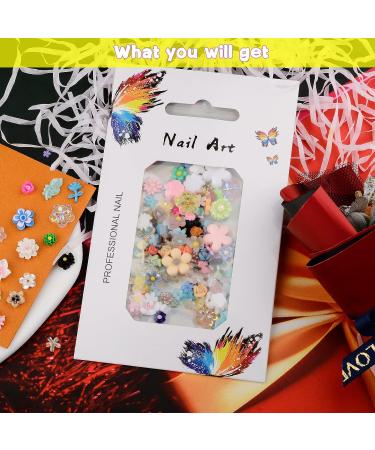Kikonoke 100 Pieces 3D Resin Flowers Nail Art Kit - DIY Crafts Decoration Supplies - Buy Online on GoSupps.com