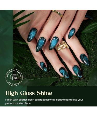 Beetles Green Gel Nail Polish Set - 6 Colors Forest Dark Green UV LED Soak Off - DIY Manicure Nail Kit for Home & Salon - Buy Online on GoSupps.com