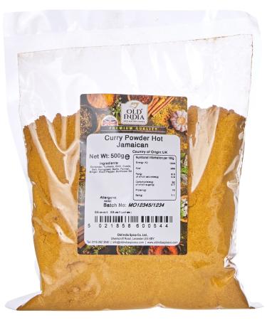 Old India Curry Powder Hot Jamaican 500g 500 g (Pack of 1)