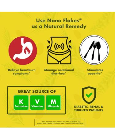 Nutritional Designs Nana Flakes 100% Pure Banana Flakes Powder - One Pound Bag - Decrease Fat Intake, Natural Remedy for Diarrhea & Heartburn - Protein & Fiber Source - Buy Online on GoSupps.com