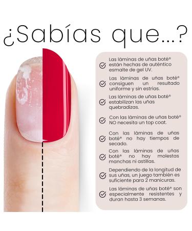 Bot 3x20 UV Gel Nail Foil Set - Self-Adhesive Red Nails - No Top Coat Required - Long-Lasting Nail Film for Up to 3 Weeks - Buy Online on GoSupps.com