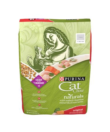 Purina Cat Chow Naturals Original With Real Chicken & Salmon Adult Dry Cat Food Chicken & Salmon 13 Pound (Pack of 1)