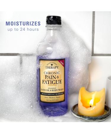Village Naturals Therapy 16 oz Pack of 4 Chronic Pain & Fatigue Foaming Bath Oil & Body Wash - Buy Online on GoSupps.com