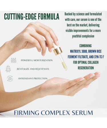 Firming Complex Face Serum - Collagen Regeneration with Matrixyl 3000 Hyaluronic Acid & Edelweiss Extract | International Shipping - Buy Online on GoSupps.com