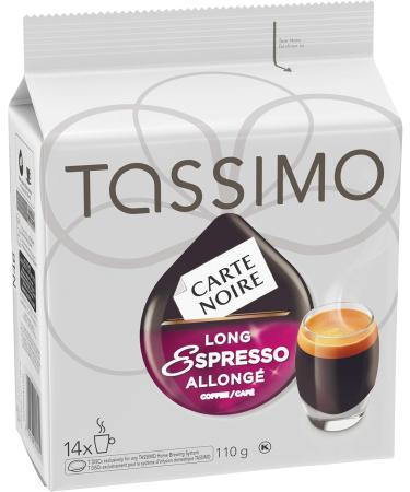 Tassimo Nabob Espresso Single Serve T-Discs 110g (5 Boxes of 14 T-Discs) & Carte Noire Long Espresso Single Serve T-Discs 110g (5 Boxes of 14 T-Discs) Coffee + Serve T-Discs Espresso 14 Count (Pack of 5) - Buy Online on GoSupps.com