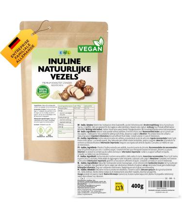 Inulin powder quality product checked and filled in Germany 400 g of chicory root fiber powder inulin powder laboratory tested quality 400g - Buy Online on GoSupps.com