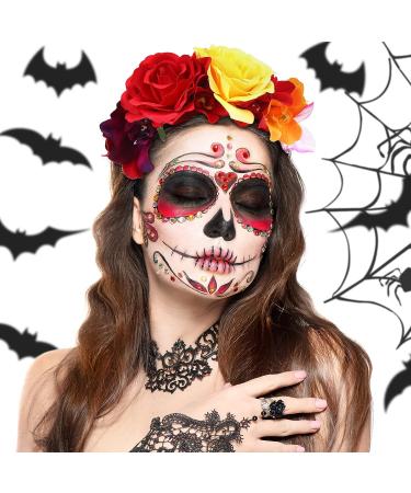 6 Pcs Mexican Rose Flower Crown Headband - Easter Wedding Floral Headbands for Masquerade & Cosplay - Buy Online on GoSupps.com