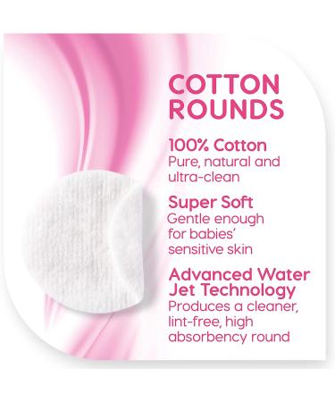 Simply Soft Premium Cotton Rounds 100% Pure Cotton Absorbent Pads - 600 Count - Buy Online on GoSupps.com