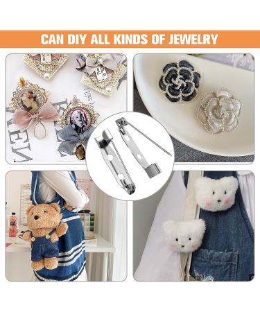 Prasacco 120 Pcs 25mm Brooch Pins with 2 Holes for Name Tags & Jewelry Making - DIY Crafts - Buy Online on GoSupps.com