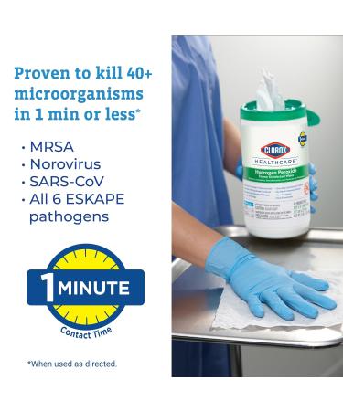Clorox Healthcare Hydrogen Peroxide Wipes - 155 Count Pack of 6 | Fast International Shipping - Buy Online on GoSupps.com