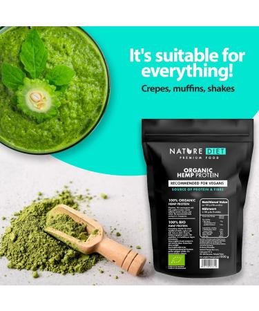 Nature Diet Organic Hemp Protein 1000g - Vegan Plant-Based Bio Protein Powder - Buy Online on GoSupps.com