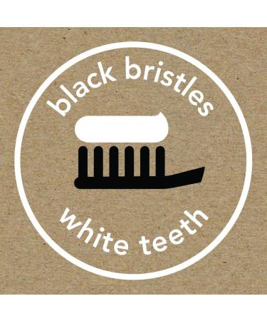 Charcoal Infused Soft Bristle Toothbrush - Black, BPA Free, Vegan, Plant Based Handle - 6 Pack - Buy Online on GoSupps.com