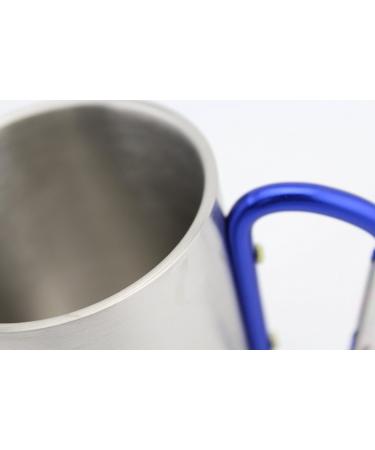 Finex 2pcs Set 11oz Stainless Steel Travel Mug with Carabiner Handle - Ideal for Outdoor Activities and Home Office Use - Buy Online on GoSupps.com