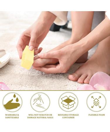 ForPro Yellow Pedicure Block 220/220 Grit Three-Sided Nail Buffer - 15 Count - Buy Online on GoSupps.com