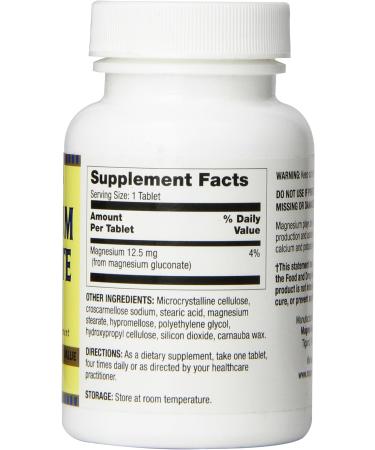 Optimum Magnesium Gluconate Tablets 250mg - 100 Count | Essential Mineral Supplement - Buy Online on GoSupps.com