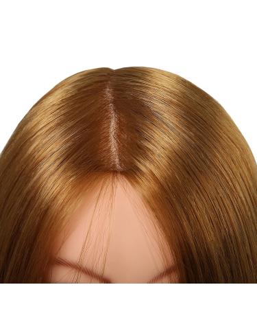 SOPHIRE 26-28 Long Hair Mannequin Head with 60% Real Hair, 9 Tools and Clamp - Golden | Hairdresser Practice Training Head Cosmetology Manikin Doll Head - Buy Online on GoSupps.com