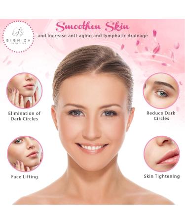 Jade Roller & Gua Sha Tool Set | Rose Quartz Facial Roller for Anti-Aging Fine Lines & Muscle Relaxation | International Shipping - Buy Online on GoSupps.com